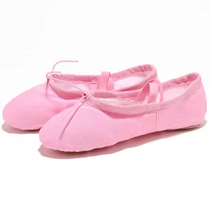 DEMI POINTES ENFANT EN TOILE ROSE