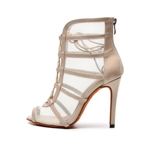 CHAUSSURES HEELS BEIGE TRANSPARENT