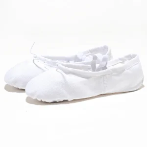 DEMI POINTES ENFANT EN TOILE BLANCHE