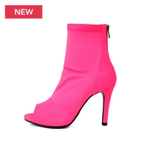 BOTTINES CHAUSSETTES HEELS ROSE