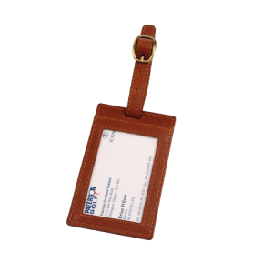 Etiquette bagage en cuir personnalisable