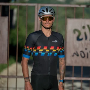 Maillot vélo Spandelles Finisher Black