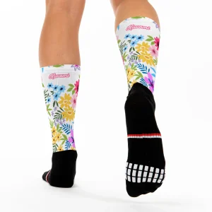 Chaussettes sports collection Spring - White Flowers