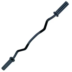 Barre EZ Curl Olympique Noir
