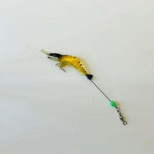 Crevette Souple : Le leurre parfait pour imiter les proies naturelles 5,5 grammes jaune