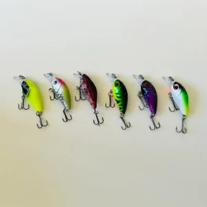 Exclusif Lot 6 Leurres crankbait 4 grammes spécial perche