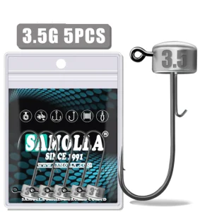 Têtes Plombées de Qualité Supérieure en Lot de 5 - Disponibles en 3 Tailles pour une Pêche Sans Compromis